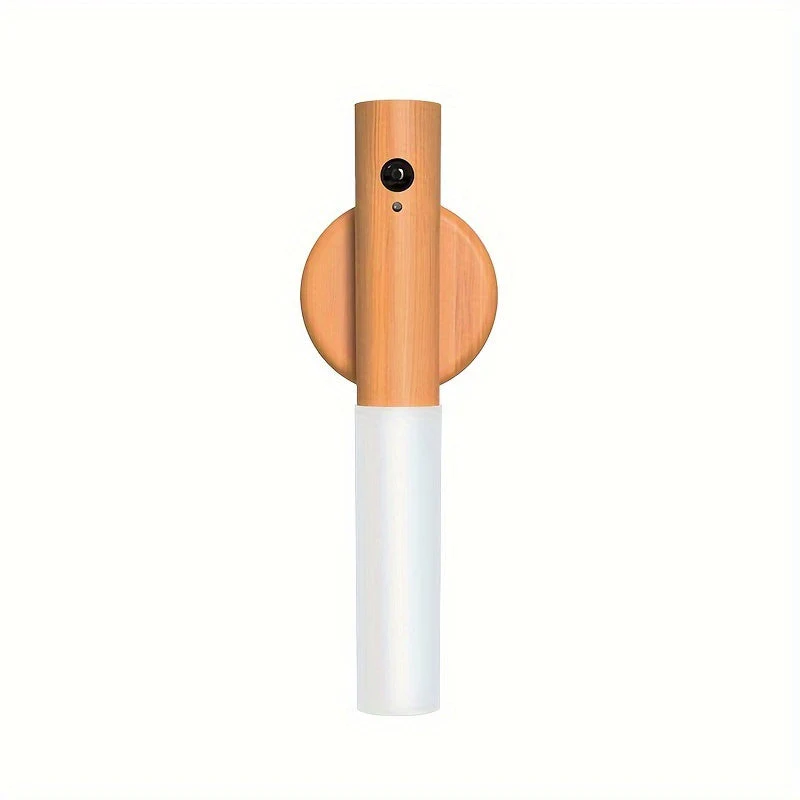 Motion Sensor LED Night Light with Magnetic Wooden Design