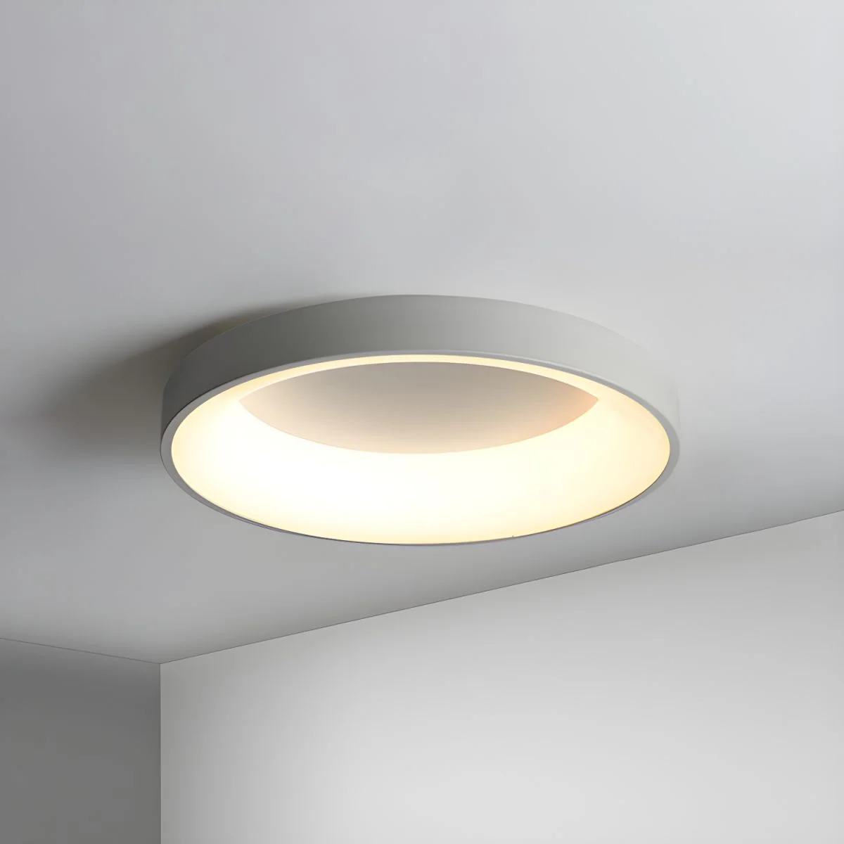 Modern Minimalist LED Ceiling Light �C Round Flush Mount with Acrylic Diffuser, 240V