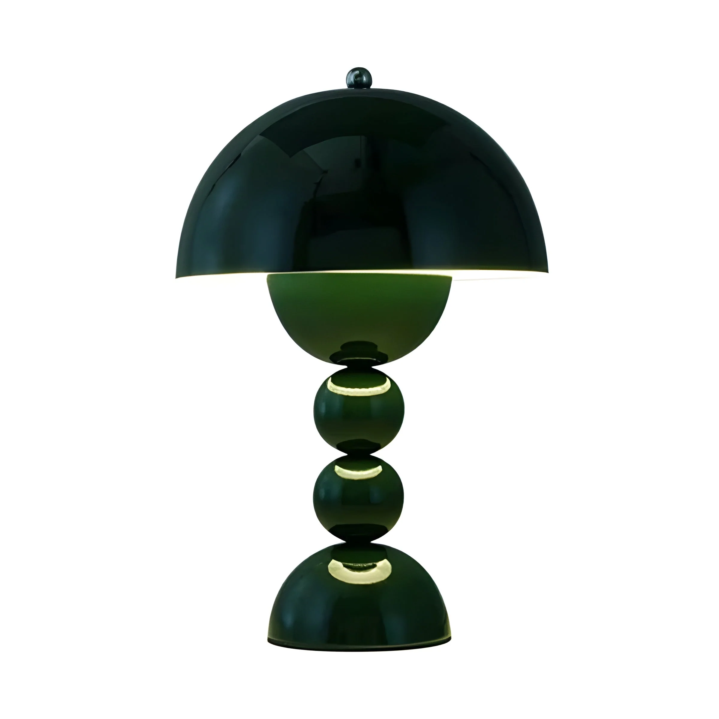 Scandinavian Design Table Lamp with Dimmable LED and Glossy Finish