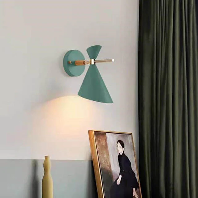 Minimalist Nordic Wall Light �?Modern Adjustable Cone Sconce for Contemporary Interiors