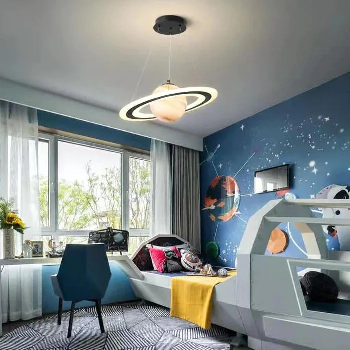 Children's Planetary LED Pendant Light �C Modern Space-Inspired Ceiling Fixture