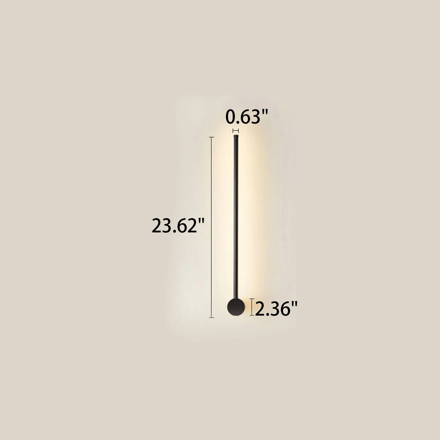 Modern LED Wall Light �?Minimalist Aluminium Sconce with Twin Linear Rod Design