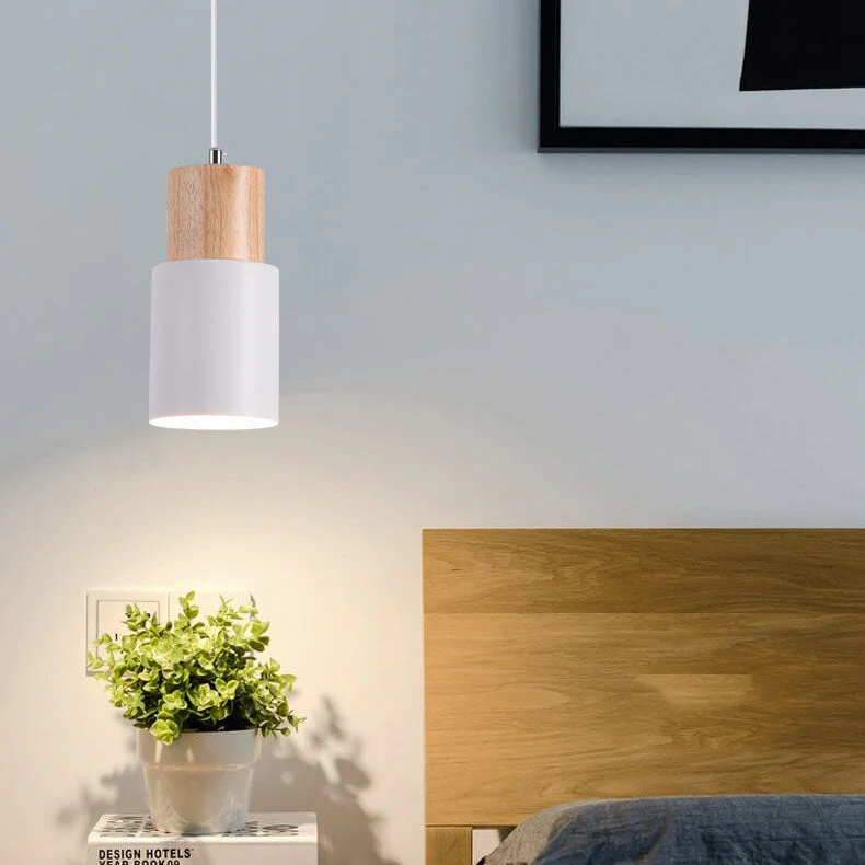 Minimalist LED Pendant Light - Nordic Style, Adjustable Aluminum Cylinder