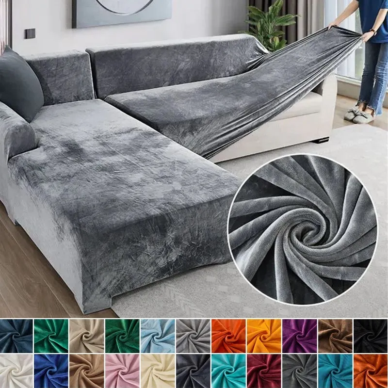 Stretchable Wrinkle-Free Sofa Cover - Machine Washable, Stain Resistant, Pet Friendly