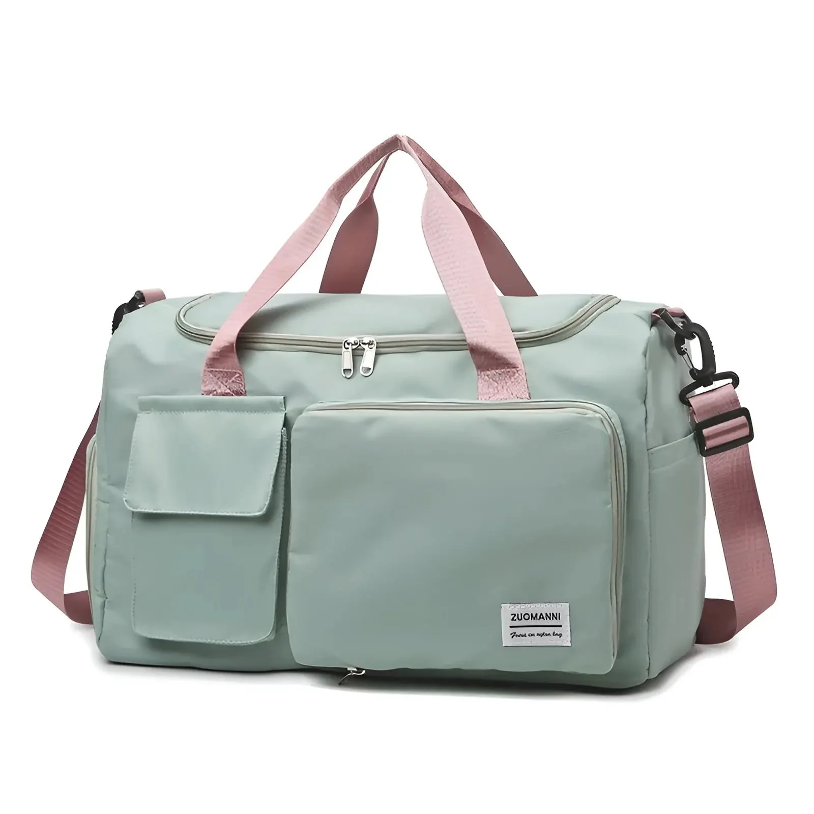 Luxury Waterproof Duffel Bag with Shoe Compartment - Modern Travel Essential