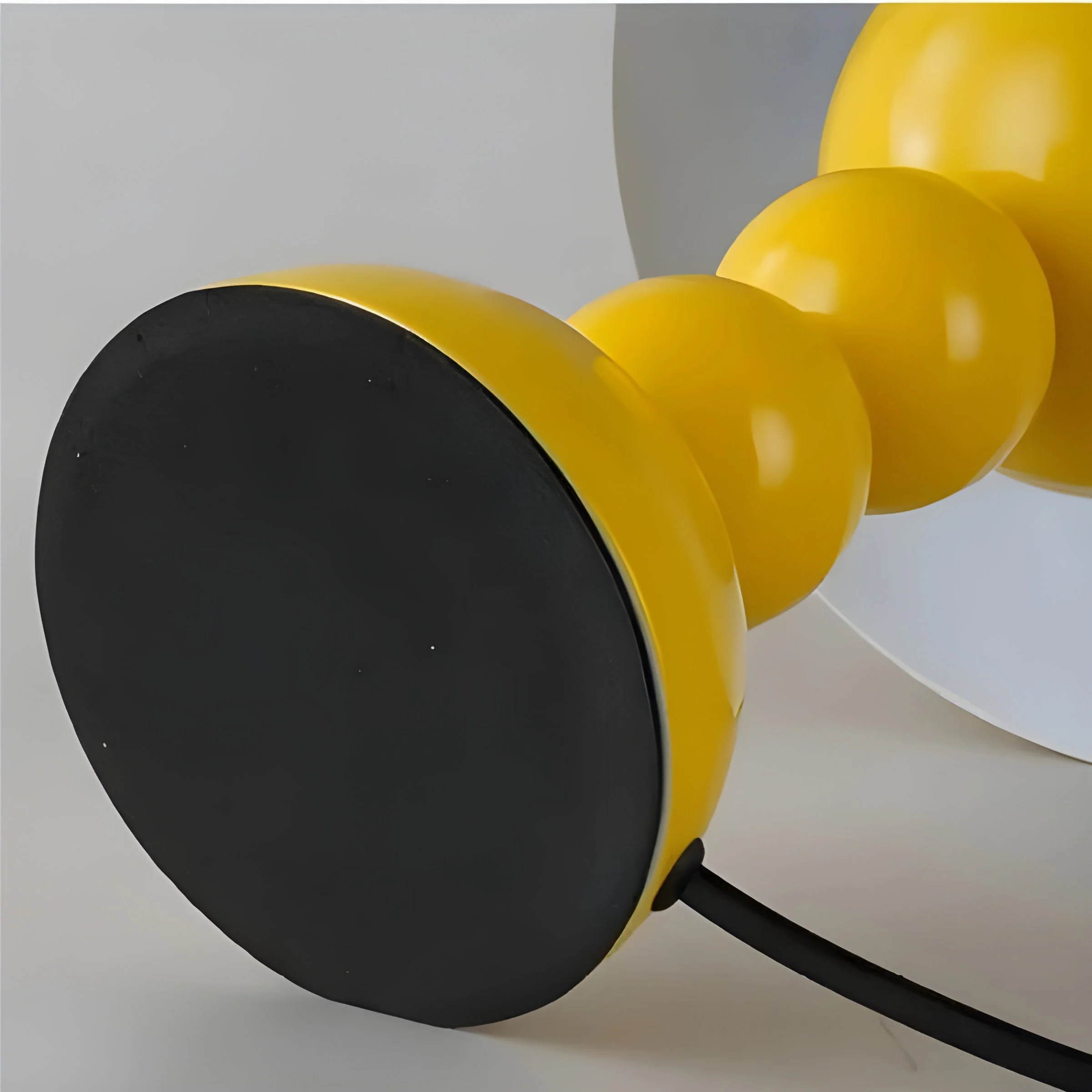Scandinavian Design Table Lamp with Dimmable LED and Glossy Finish