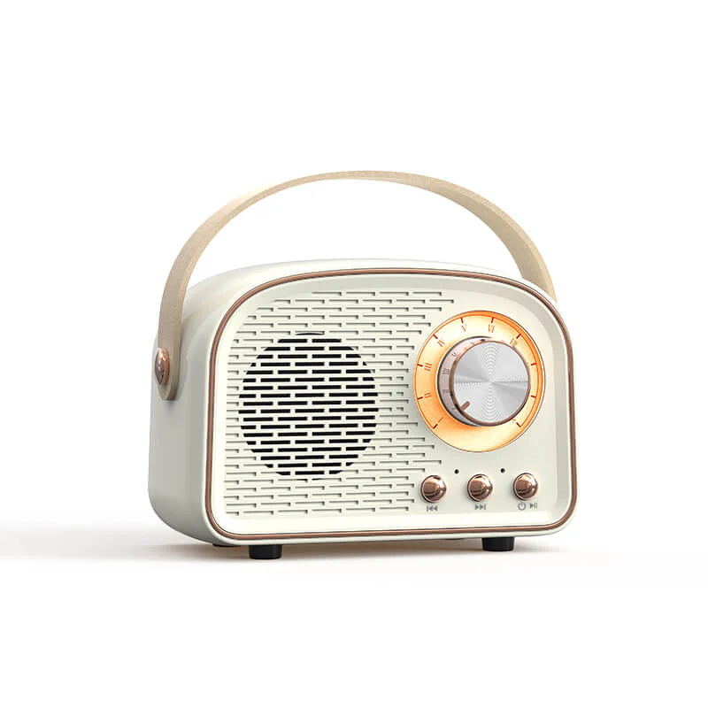 Retro Bluetooth Speaker with Vintage Style and Wireless Portability
