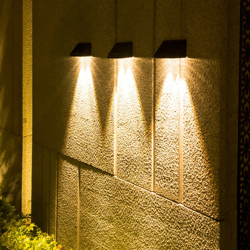 Waterproof Solar Wall Light for Outdoors �C Modern LED Garden & Patio Lighting