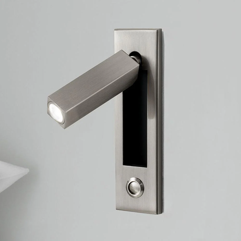 Modern Recessed Wall Light �C Adjustable LED Bedside Reading Lamp, Minimalist Design
