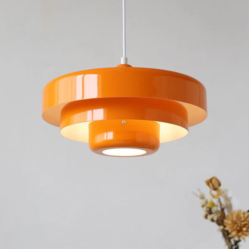 Mid-Century Modern Multi-Layered Pendant Light with Retro Charm