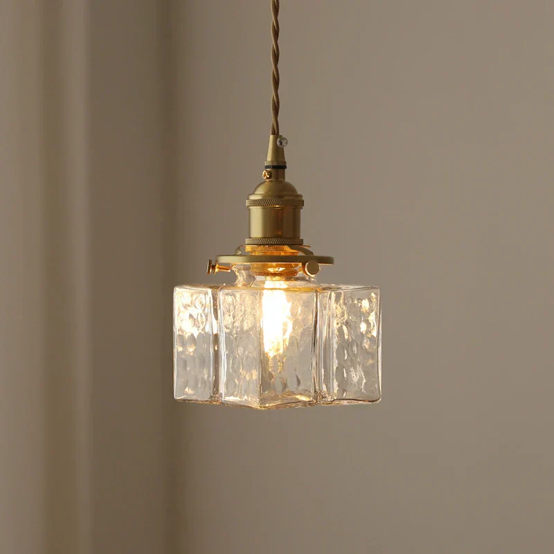 Modern Retro Cluster Pendant Light with Textured Glass and Gold Accents