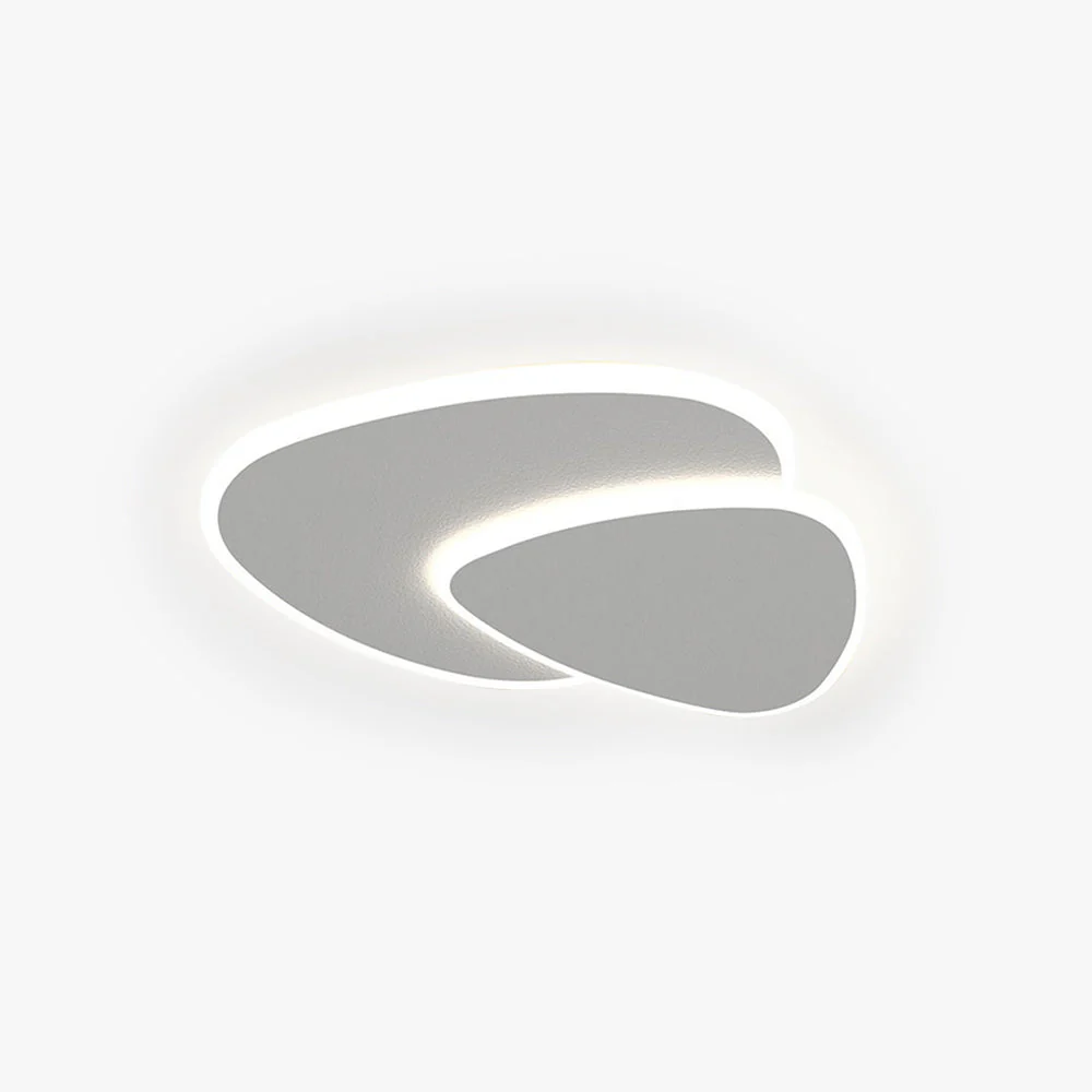 Ceiling Flush Mount | Metal & Acrylic | Asymmetrical LED | Contemporary Interior