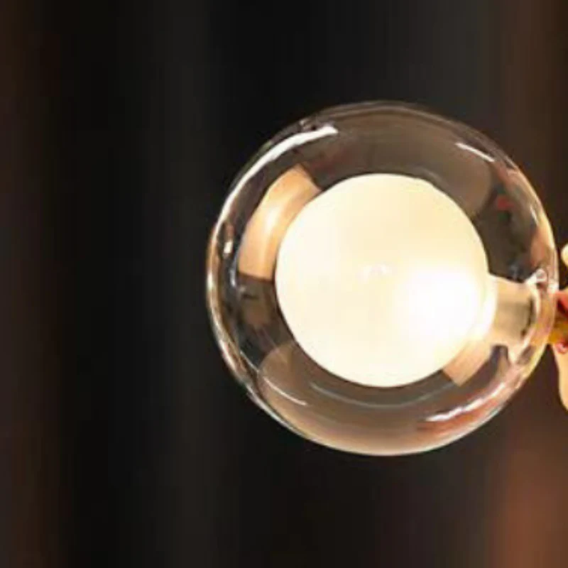 Handcrafted Whimsical Figurine Table Lamp with USB and Playful Bubble Design