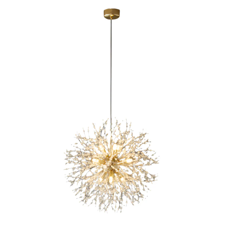 Modern Crystal LED Chandelier - Elegant Starburst Design Lighting Fixture