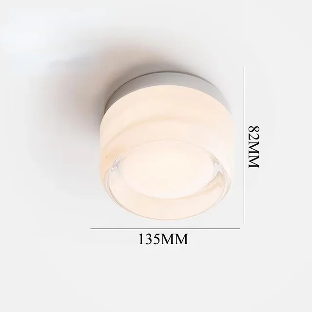 Modern LED Flush Mount Ceiling Light With Ribbed Glass Diffuser