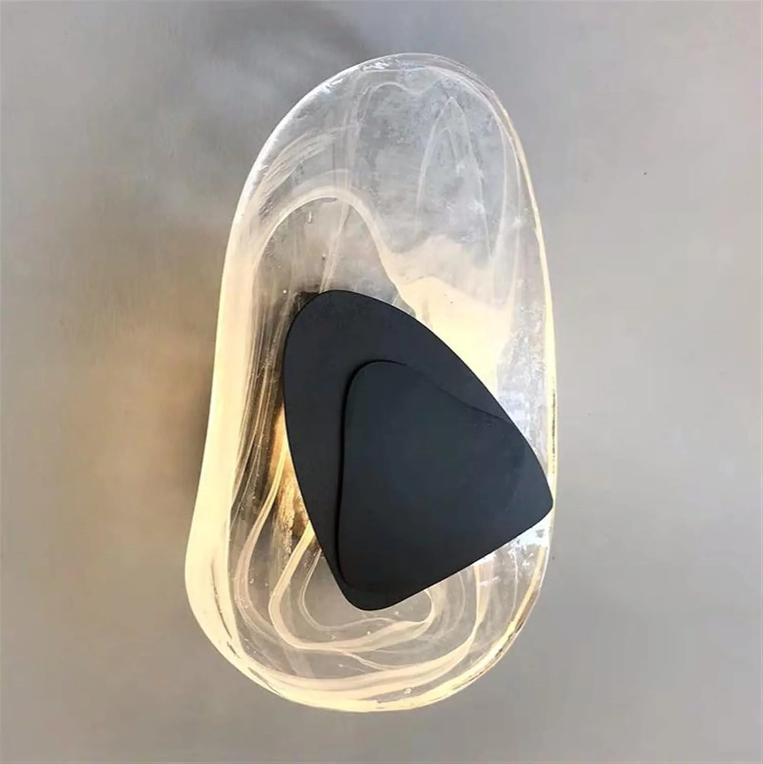 Modern Nordic Wall Light with Crystal Glass Shade �C LED Ambient Wall Lamp