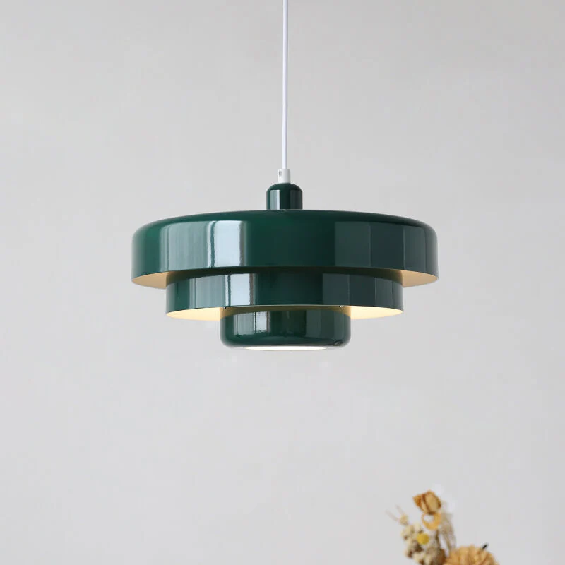 Mid-Century Modern Multi-Layered Pendant Light with Retro Charm