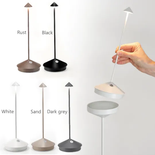Wireless LED Table Lamp �C Dimmable, Waterproof, Modern Aluminium Design