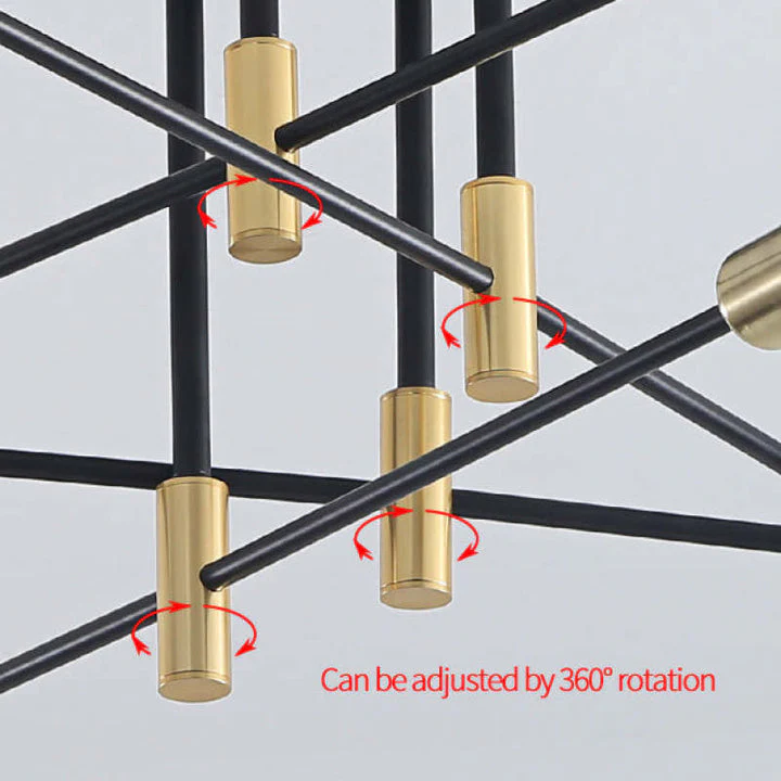 Modern Nordic Flush Ceiling Light �C Minimalist Metal Fixture with Geometric Design