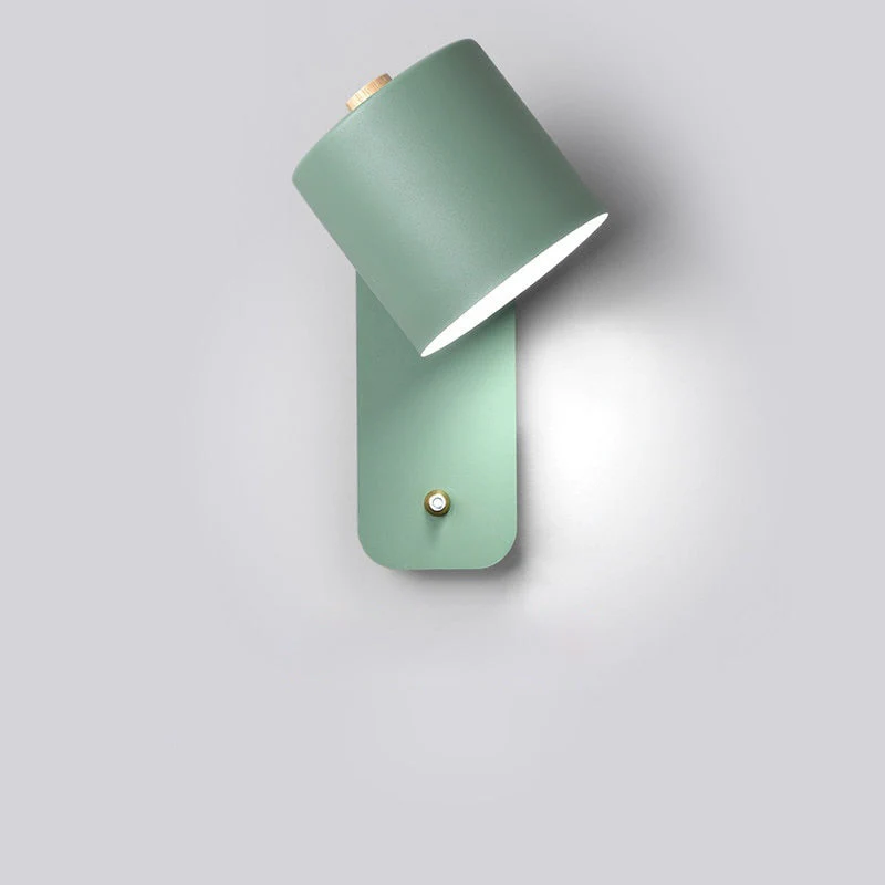 Modern Cylinder Wall Sconce with Switch - Minimalist LED Light Fixture