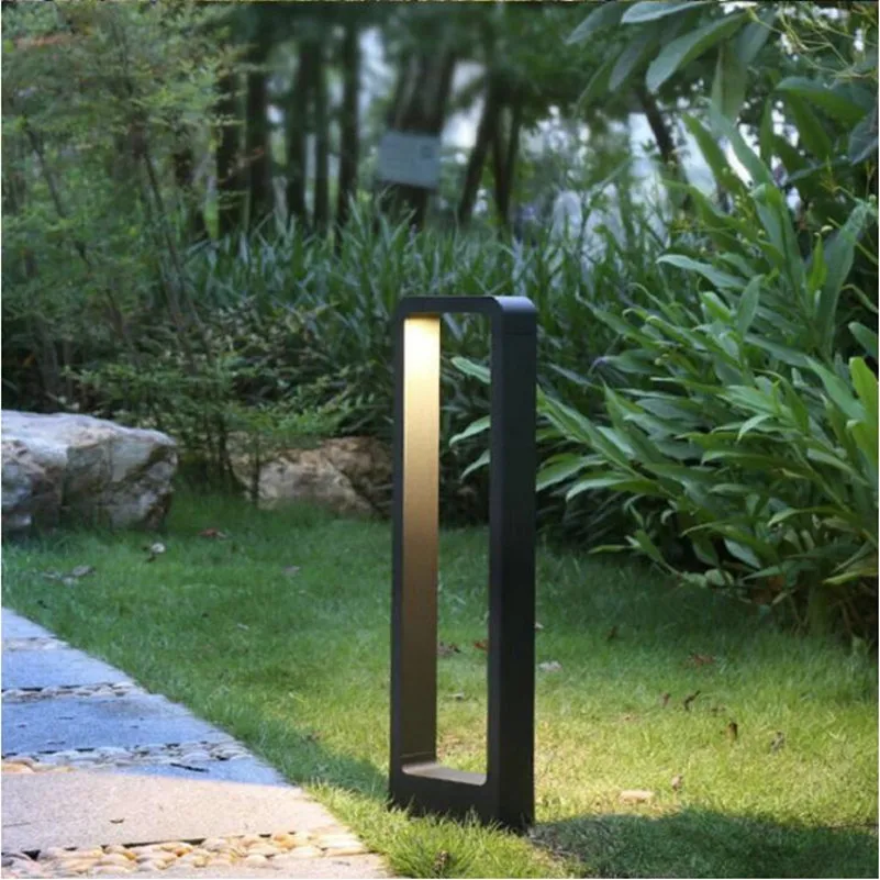 Modern Waterproof LED Garden Bollard Light �C Sleek Outdoor Ground Pathway Lamp