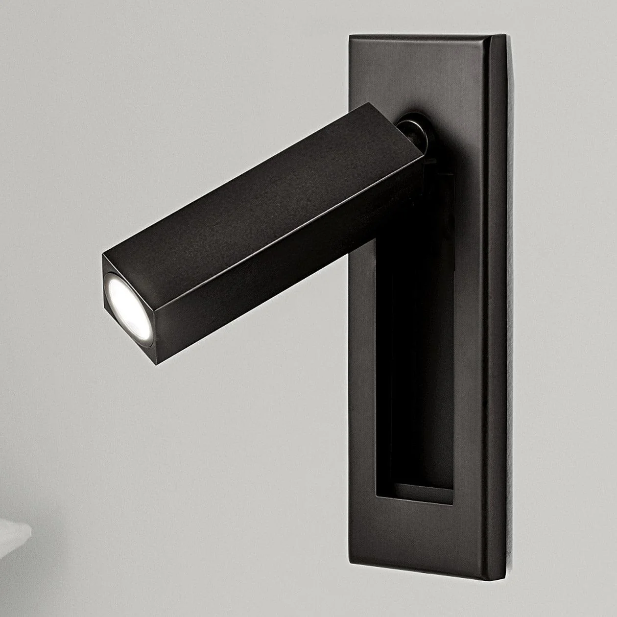 Modern Recessed Wall Light �C Adjustable LED Bedside Reading Lamp, Minimalist Design