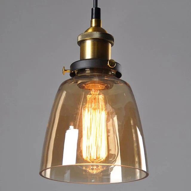 Industrial Chic Crystal Pendant Light - Vincent Luxury Hanging Lamp