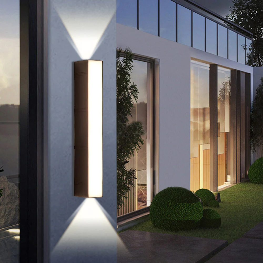 Modern LED Outdoor Wall Light �C Slim Waterproof Bi-Directional Up & Down Sconce