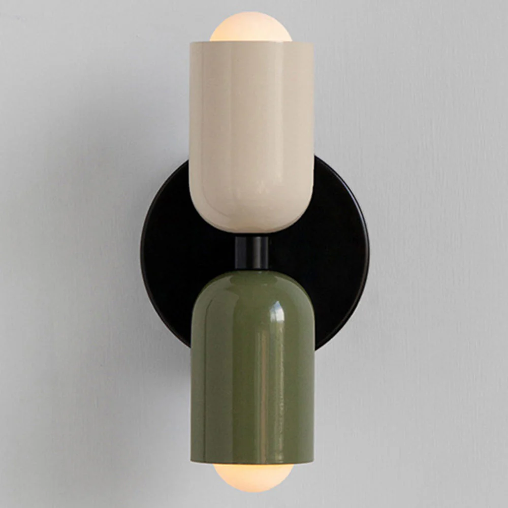 Modern Double Head Glass Wall Light �C Sleek Vintage Style Sconce for Utility Rooms
