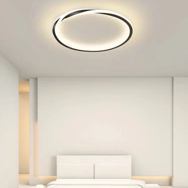 Modern Minimalist Round LED Ceiling Light �?Flush Mount - Iron & Acrylic