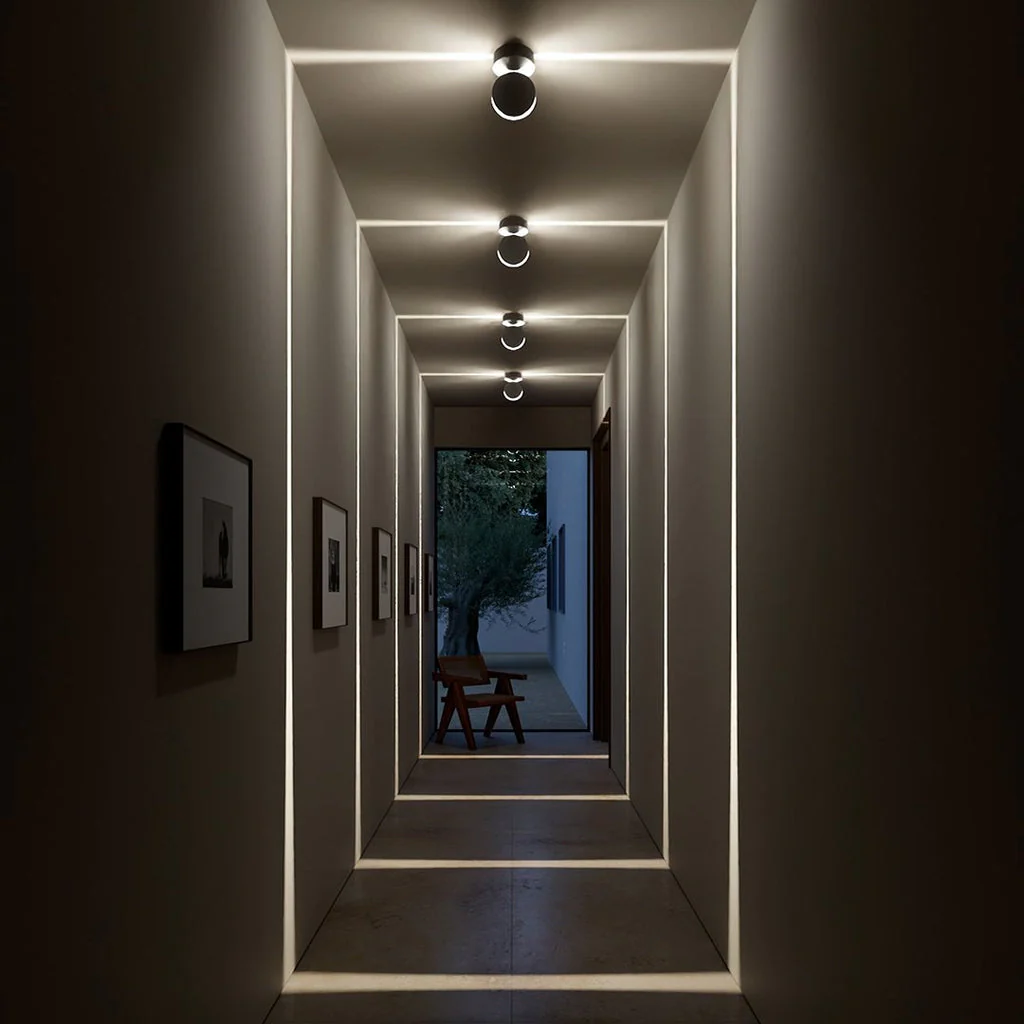 360�� LED Ceiling Track Light with Adjustable Spotlights for Home Decor
