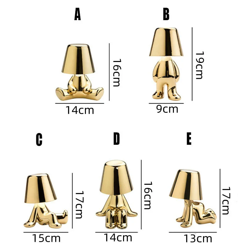 Modern Sculptural Table Lamp �C Whimsical Design with Rechargeable Battery