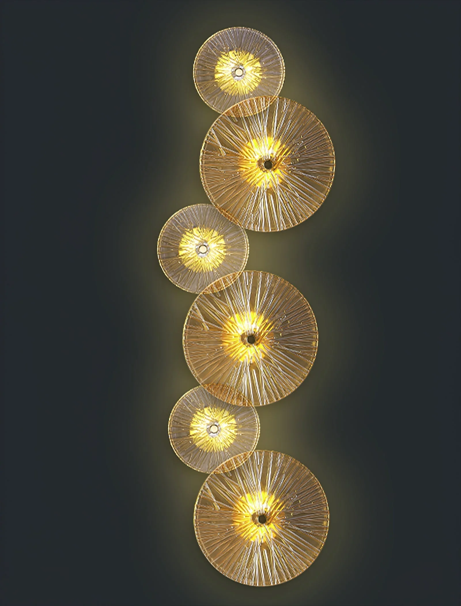 Modern Lotus Flower Wall Light �C Sculptural LED Sconce in Aluminium and Glass