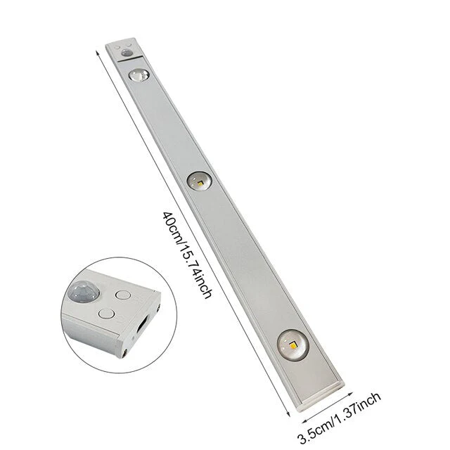 Wireless LED Motion Sensor Light Bar �C Rechargeable, Dimmable, Under Cabinet Fixture