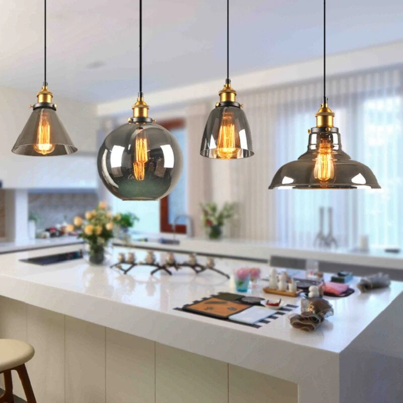Industrial Chic Crystal Pendant Light - Vincent Luxury Hanging Lamp