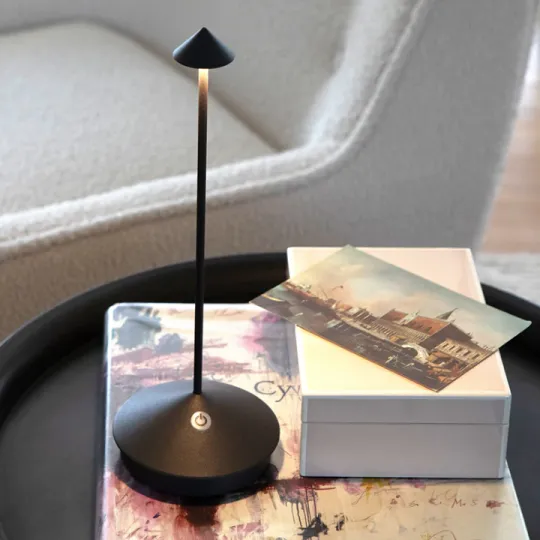 Wireless LED Table Lamp �C Dimmable, Waterproof, Modern Aluminium Design