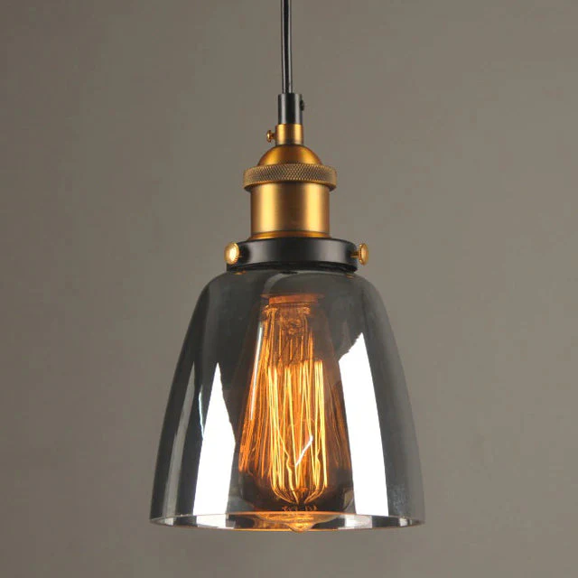 Industrial Chic Crystal Pendant Light - Vincent Luxury Hanging Lamp