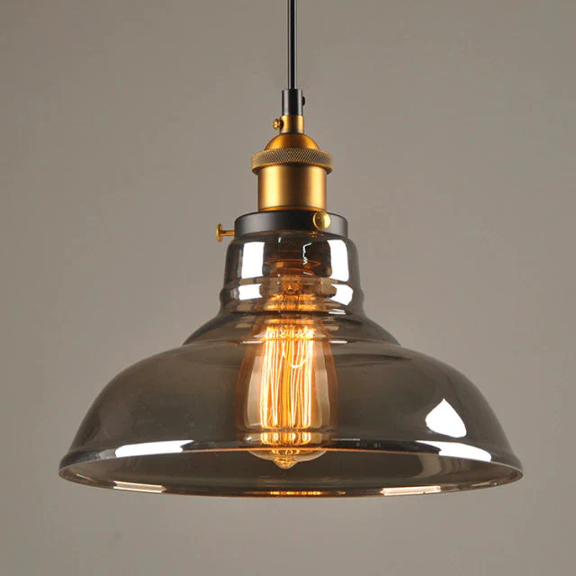 Industrial Chic Crystal Pendant Light - Vincent Luxury Hanging Lamp