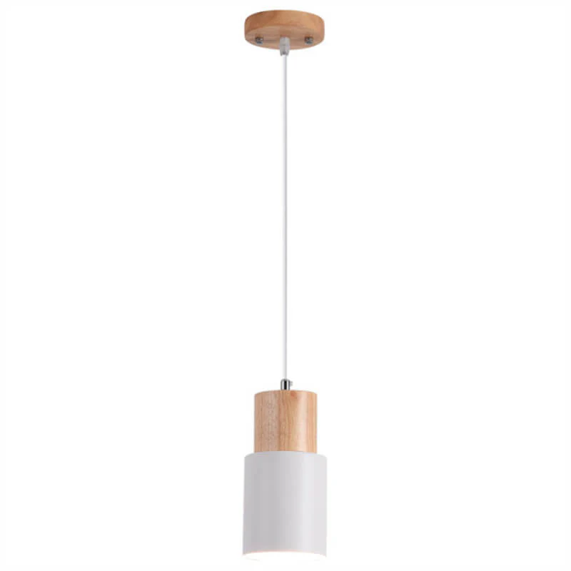 Minimalist LED Pendant Light - Nordic Style, Adjustable Aluminum Cylinder