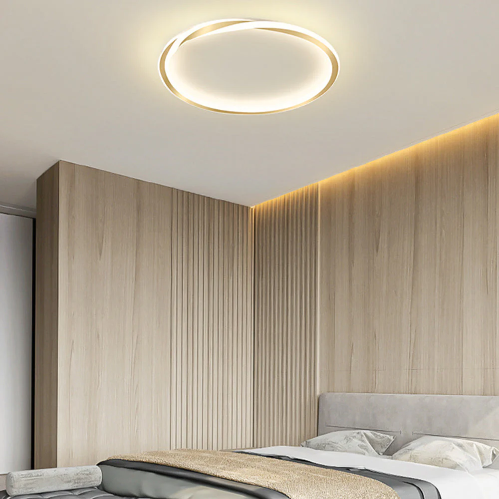 Modern Minimalist Round LED Ceiling Light �?Flush Mount - Iron & Acrylic