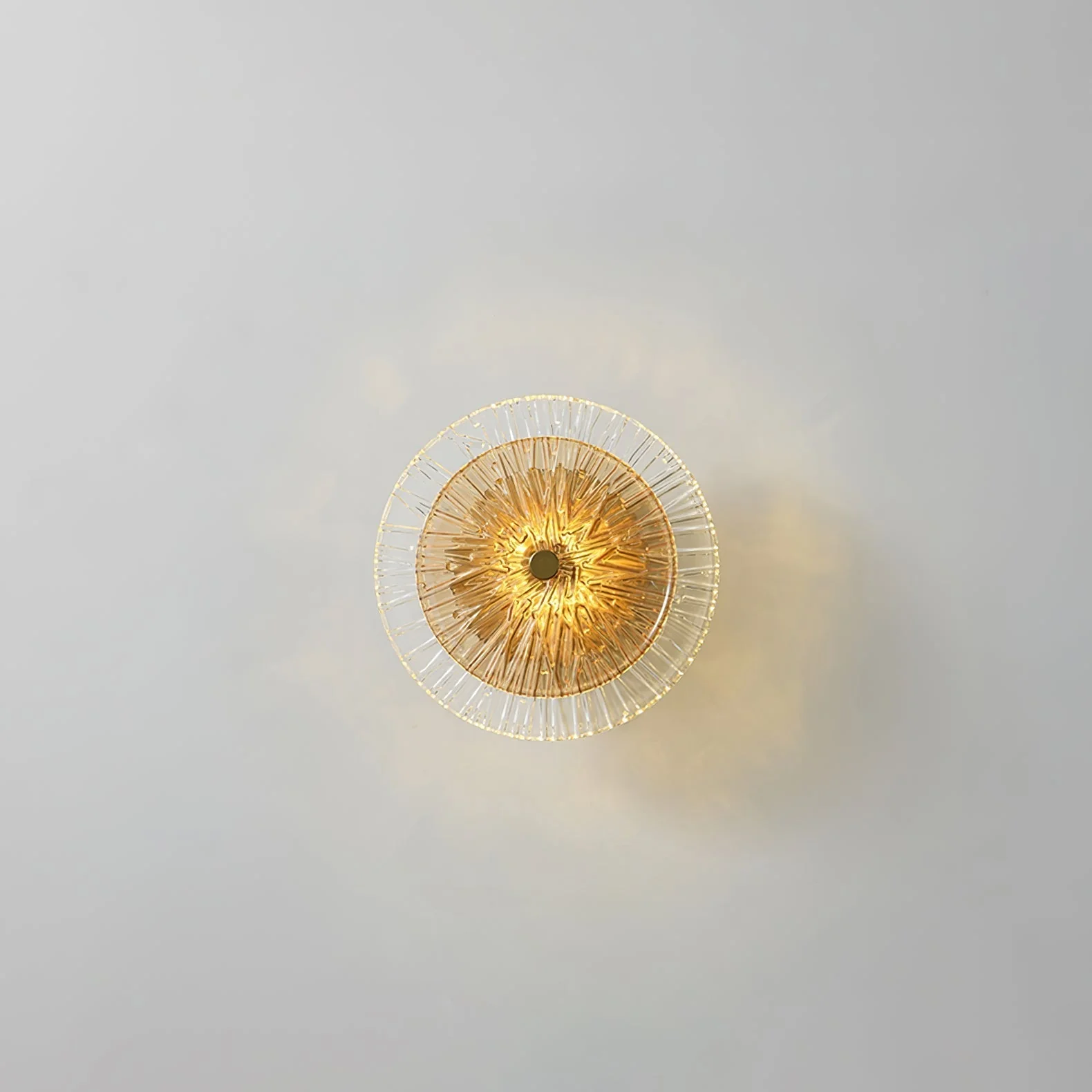 Modern Lotus Flower Wall Sconce �C Artistic LED Light with Elegant Radial Disc Design