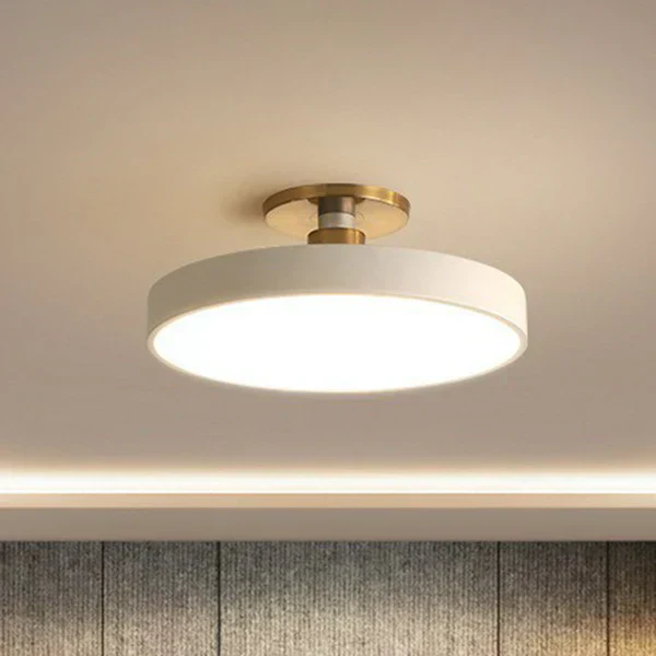 Modern Minimalist Semi-Flush Mount Ceiling Light with LED and Acrylic Design