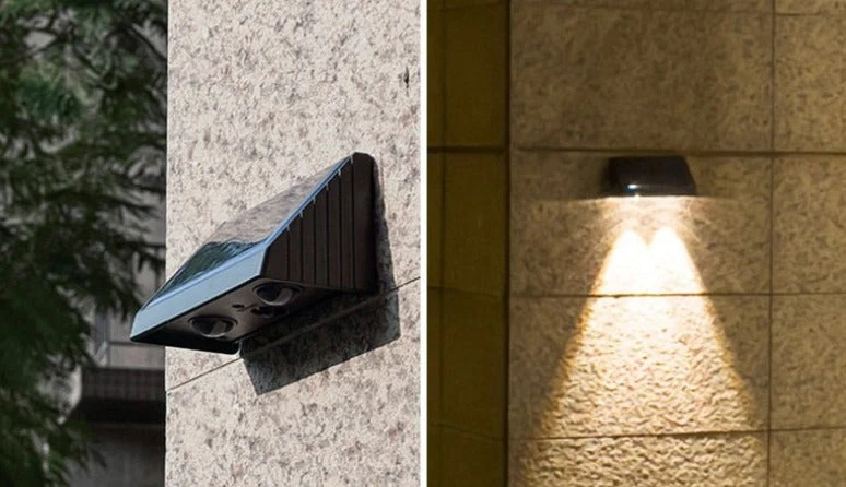 Waterproof Solar Wall Light for Outdoors �C Modern LED Garden & Patio Lighting