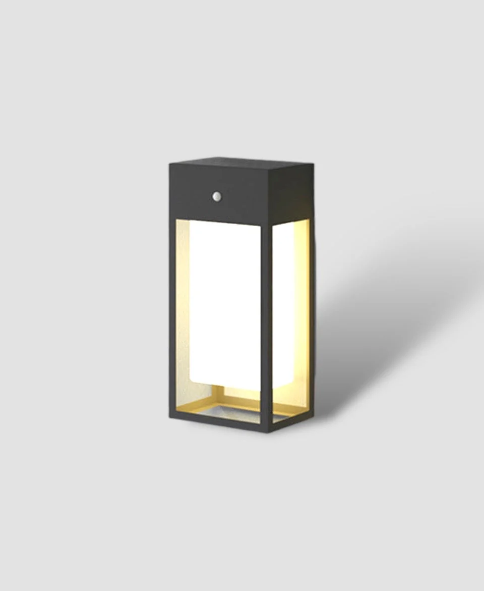 Smart Solar Outdoor Wall Light �C Modern IP65 LED Garden Sconce in Stainless Steel