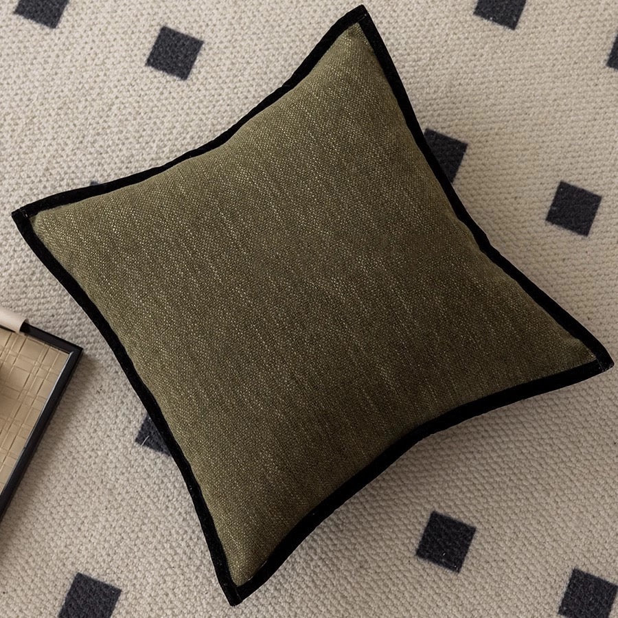 French-Inspired Modern Minimalist Cushion Cover with Hidden Zipper