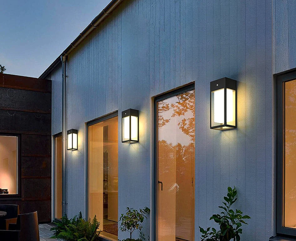 Smart Solar Outdoor Wall Light �C Modern IP65 LED Garden Sconce in Stainless Steel