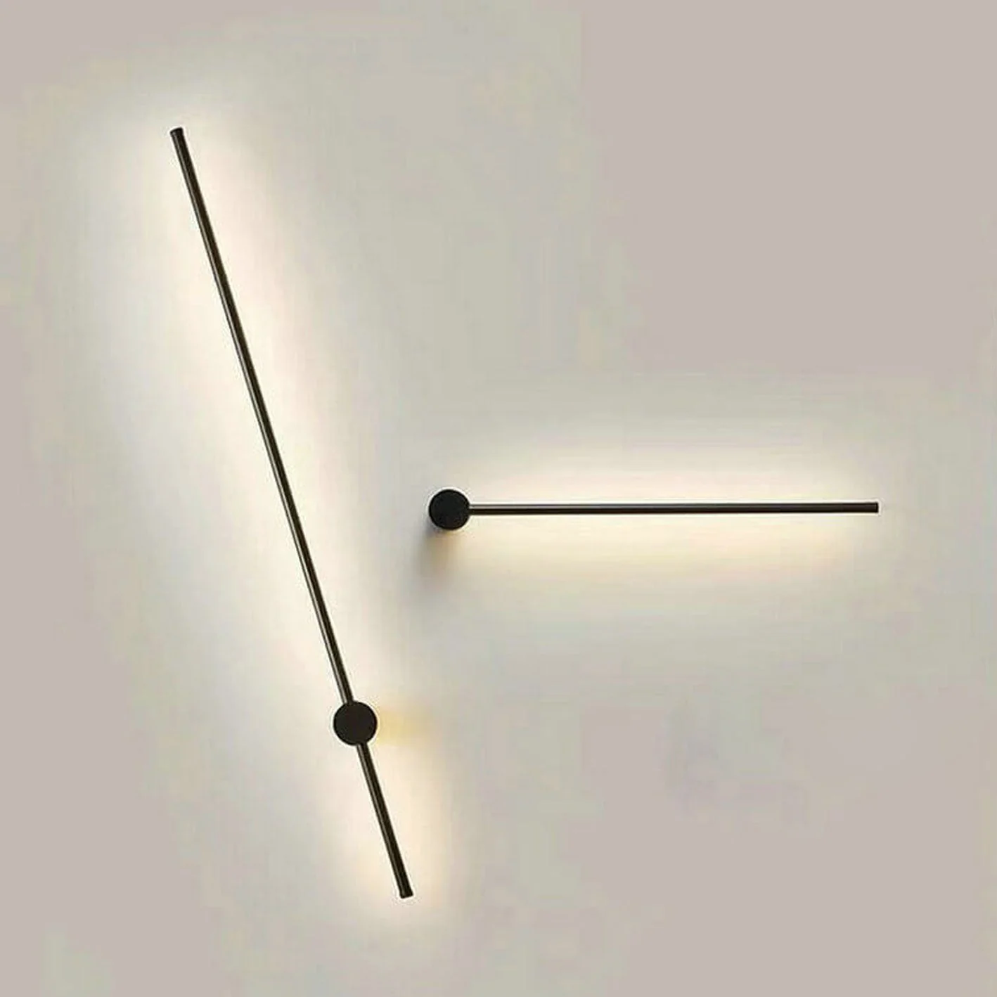 Modern LED Wall Light �?Minimalist Aluminium Sconce with Twin Linear Rod Design