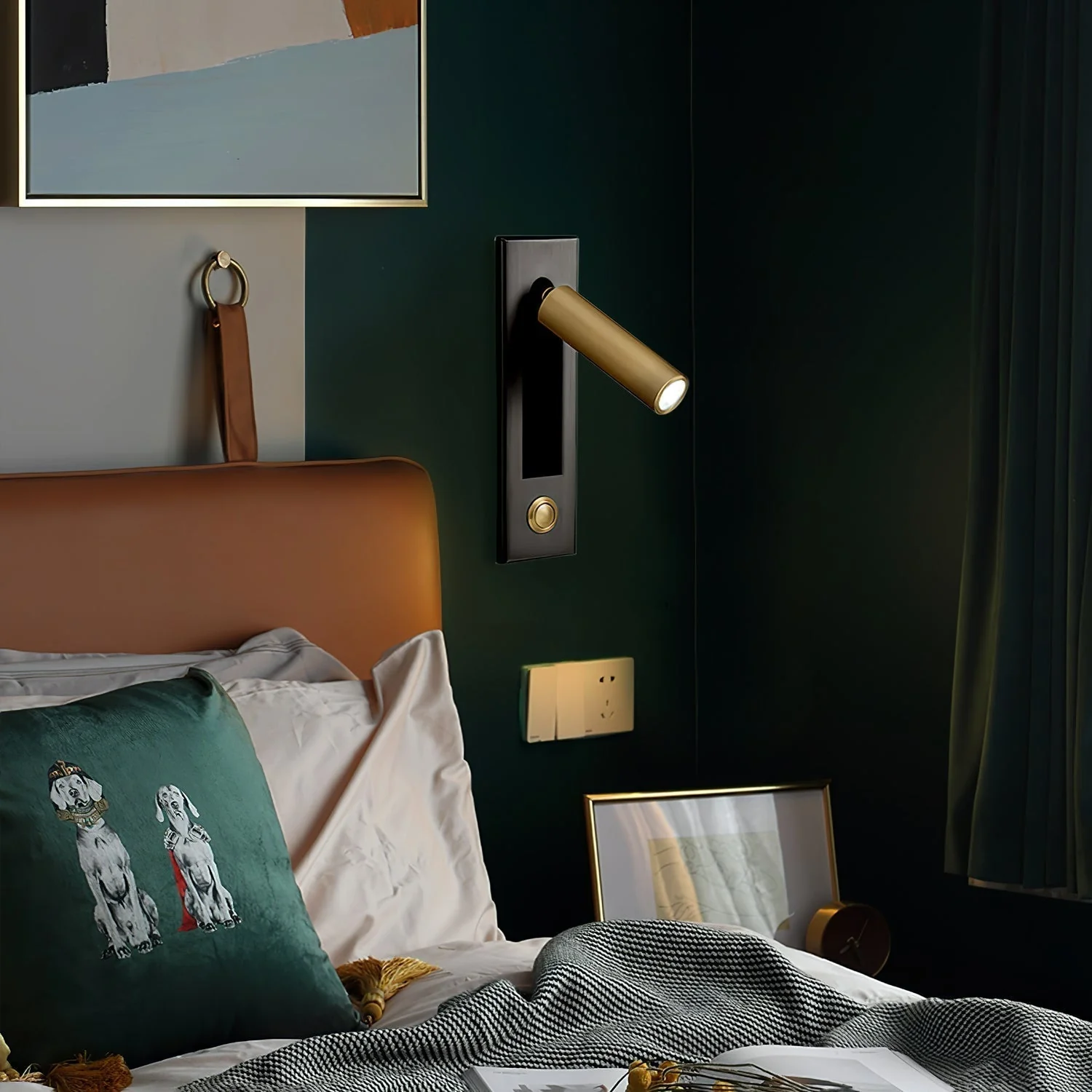 Modern Recessed Wall Light �C Adjustable LED Bedside Reading Lamp, Minimalist Design