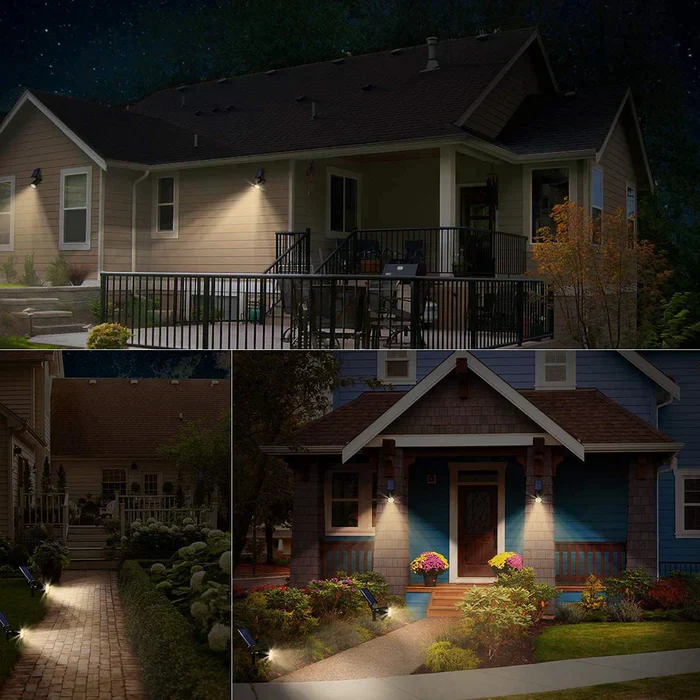 Solar Spot Light | Black Plastic & Solar Panel | Weather-Resistant & Adjustable Angle | Garden Enhancement