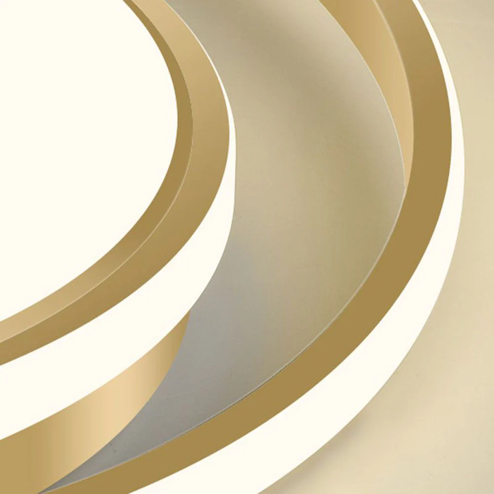 Modern Minimalist LED Flush Ceiling Light �C Circular Iron & Acrylic Fixture